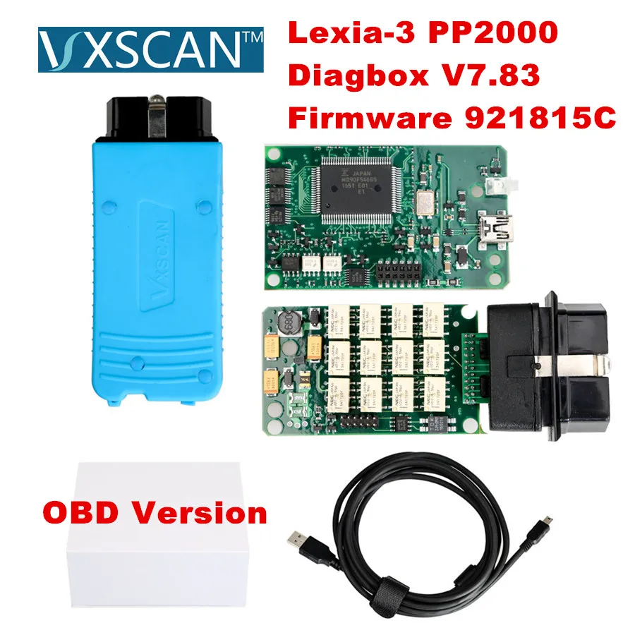 2019 Latest VXSCAN OBD Version Lexia3 Lexia 3 PP2000 Diagbox V7.83 Firmware 921815C Full Version Lexia-3 OBDII Diagnostic Tool
2019 Latest VXSCAN OBD Version Lexia3 Lexia 3 PP2000 Diagbox V7.83 Firmware 921815C Full Version Lexia-3 OBDII Diagnostic Tool