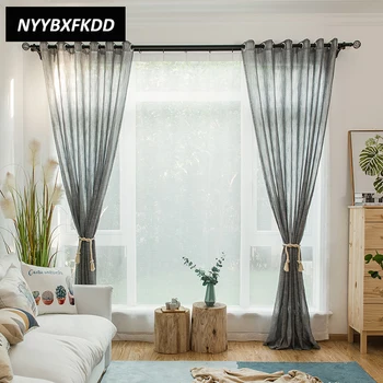 High Quality Solid Color Translucidus Polyester Linen Bedroom Curtain Tulle Curtains For Living Room Curtain Finished
High Quality Solid Color Translucidus Polyester Linen Bedroom Curtain Tulle Curtains For Living Room Curtain Finished