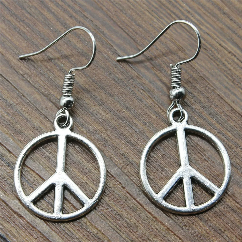 WYSIWYG Fashion Handmade Design Simple Cute Peace Sign Charm Drop Earrings, Fashion Earring Jewelry Dropshipping
WYSIWYG Fashion Handmade Design Simple Cute Peace Sign Charm Drop Earrings, Fashion Earring Jewelry Dropshipping