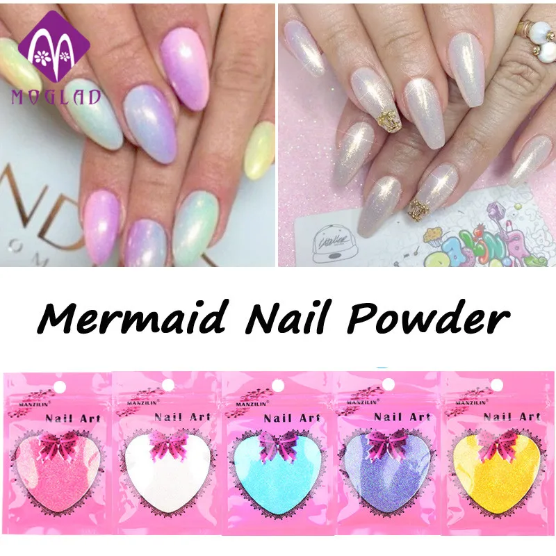 New10g / bag 5colors option Mermaid Effect Chrome Pigment Powder Laser Silver White Nail Art Miorror Powder Mermaid Decorations
New10g / bag 5colors option Mermaid Effect Chrome Pigment Powder Laser Silver White Nail Art Miorror Powder Mermaid Decorations
