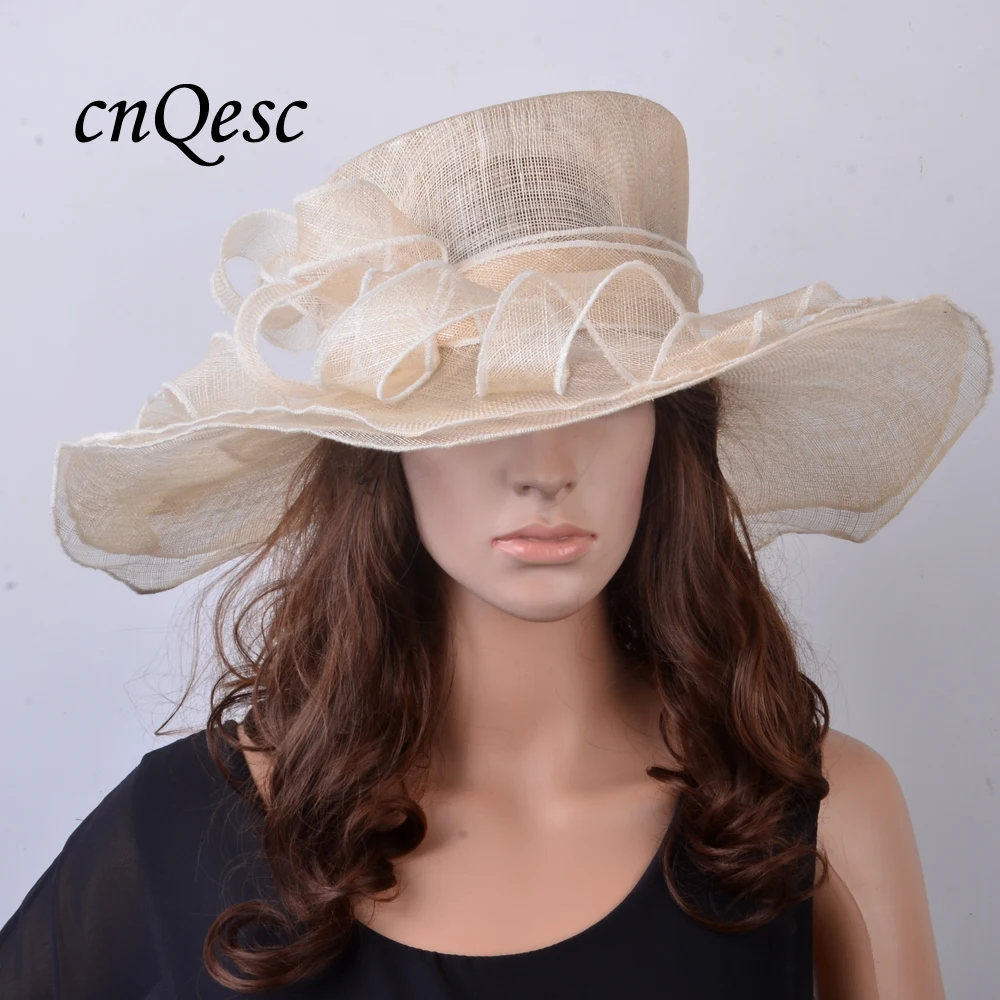 Wholesale CREAM IVROY wide brim Church Bridal Sinamay Hat for Kentucky Derby,Ascot.
Wholesale CREAM IVROY wide brim Church Bridal Sinamay Hat for Kentucky Derby,Ascot.