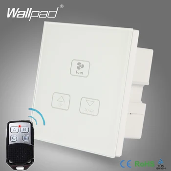 Smart Remote Fan Switch Wallpad White Glass Frame 110V-250V Fan Switch 3 Gang RF Remote Control Fan Speed Regulator Wall Switch
Smart Remote Fan Switch Wallpad White Glass Frame 110V-250V Fan Switch 3 Gang RF Remote Control Fan Speed Regulator Wall Switch