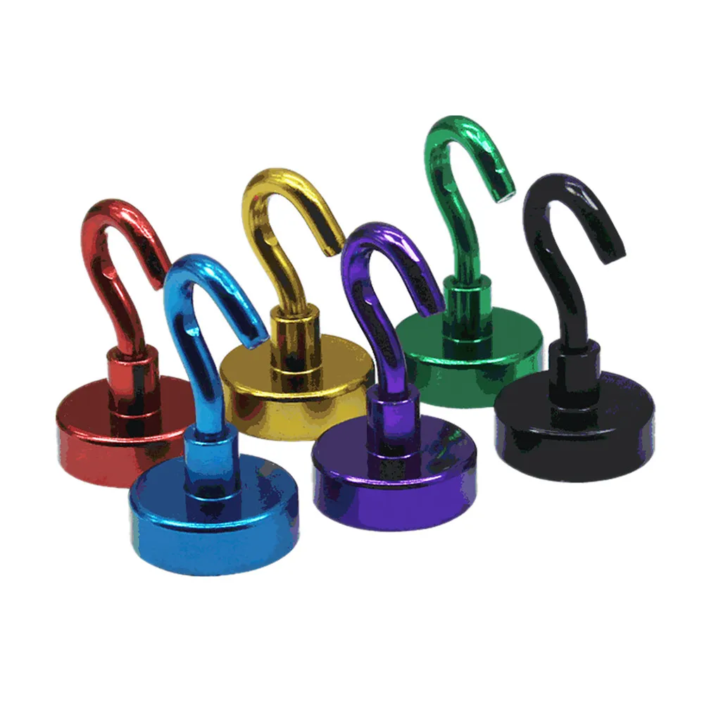 Lifting Magnet Diameter 25mm NdFeB Pot Magnets with Opened Hook Colorful Coating 6 Color Optional Holding Magnetics 10pcs
Lifting Magnet Diameter 25mm NdFeB Pot Magnets with Opened Hook Colorful Coating 6 Color Optional Holding Magnetics 10pcs