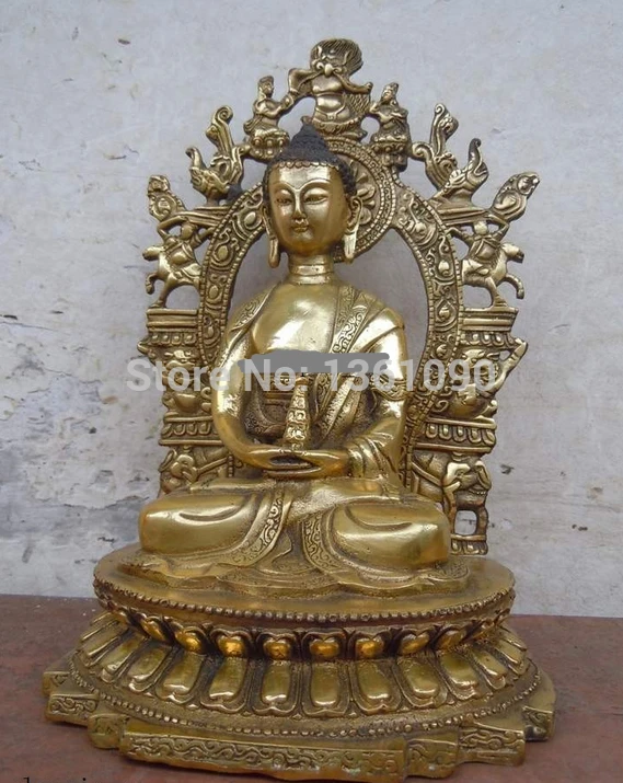 xd 001079 11" China copper bronze gilded carved finely pagoda buddha Buddhism statue
xd 001079 11" China copper bronze gilded carved finely pagoda buddha Buddhism statue