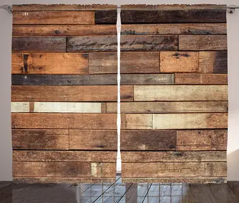 Wooden Curtains 2 Panel Set Rustic Floor Planks Print Grungy Look Farm House Country Style Walnut Oak Grain Image Living Room
Wooden Curtains 2 Panel Set Rustic Floor Planks Print Grungy Look Farm House Country Style Walnut Oak Grain Image Living Room