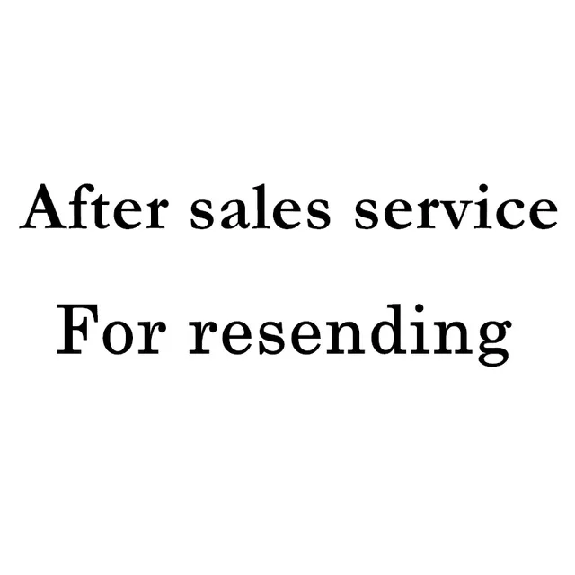 After sales service card For resending service! Just for gettting the new tracking number!
After sales service card For resending service! Just for gettting the new tracking number!