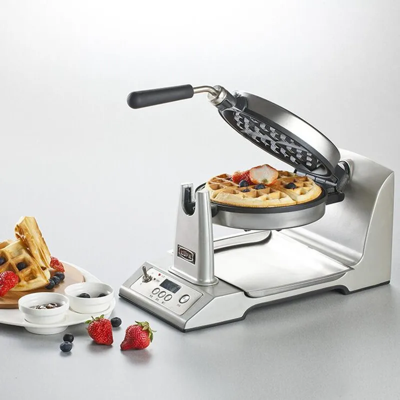 220V Stainless Steel Electric Waffle Maker Machine Multifunctional Non-stick Rotatable Electric Baking Pan LCD & Double Heating
220V Stainless Steel Electric Waffle Maker Machine Multifunctional Non-stick Rotatable Electric Baking Pan LCD & Double Heating