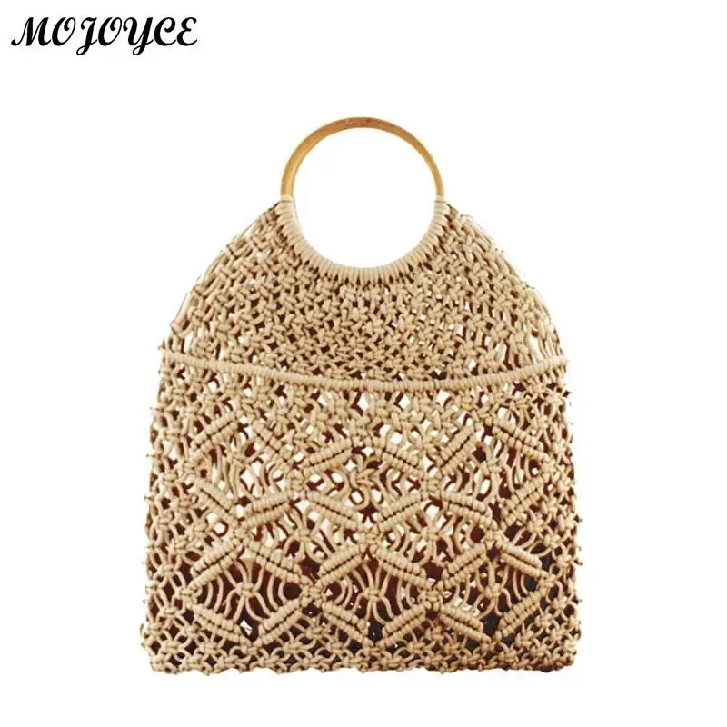 Women Vintage Beach Bag Mini Handbags Mesh Woven Hollow Rope Cotton Bags Bohemian Casual Travel Round Handle Small Totes Purse
Women Vintage Beach Bag Mini Handbags Mesh Woven Hollow Rope Cotton Bags Bohemian Casual Travel Round Handle Small Totes Purse