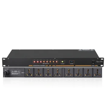 Professional stage 8/10 way power sequencer socket sequencer voltage display independent switch SR-310
Professional stage 8/10 way power sequencer socket sequencer voltage display independent switch SR-310