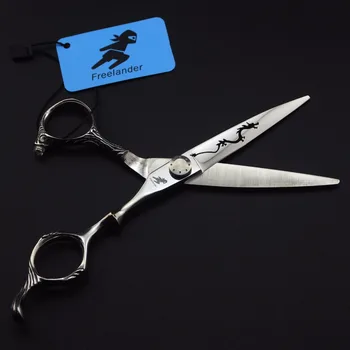 cutting 6'' silver professional sword Japan 440c 62HRC shaped cutter head dragon pattern personalized hairdressing scissors
cutting 6'' silver professional sword Japan 440c 62HRC shaped cutter head dragon pattern personalized hairdressing scissors