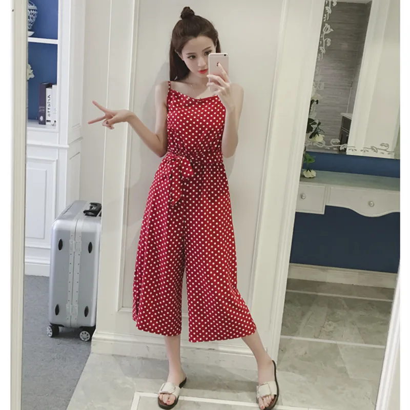 2018 Sexy bodysuit Spring And Summer Off Shoulder Dot Rompers Harness Backless Overalls Lace Up Jumpsuit suspenders onesie 428
2018 Sexy bodysuit Spring And Summer Off Shoulder Dot Rompers Harness Backless Overalls Lace Up Jumpsuit suspenders onesie 428