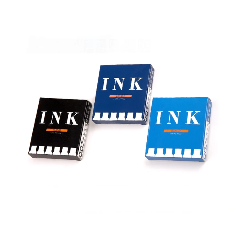 12pcs Ink Cartridge Non Carbon Blue-black Blue Black 6pcs/box Portable Ink Cartridges for OASO 007 Fountain Pen School Supplies
12pcs Ink Cartridge Non Carbon Blue-black Blue Black 6pcs/box Portable Ink Cartridges for OASO 007 Fountain Pen School Supplies
