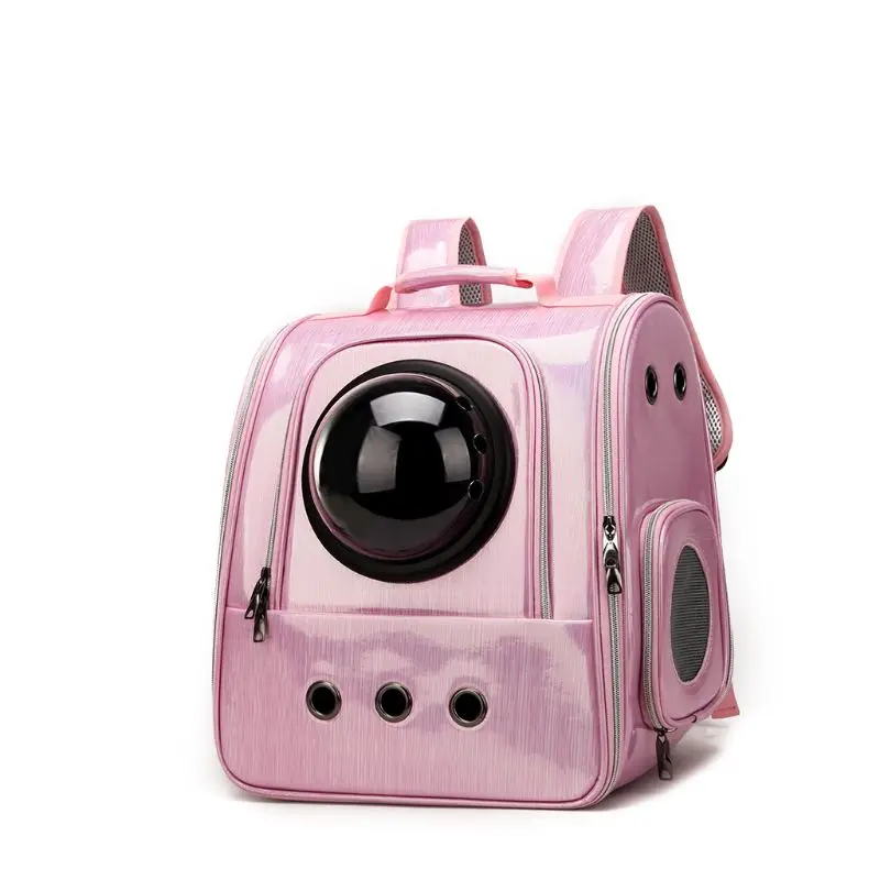 High Quality New Cat Bag Out Portable Folding Pet Backpack Metal Texture Transparent Space Bag Porous Breathable Pet Supplies
High Quality New Cat Bag Out Portable Folding Pet Backpack Metal Texture Transparent Space Bag Porous Breathable Pet Supplies