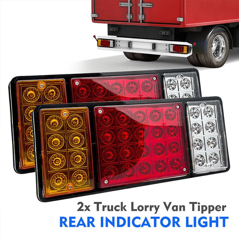 Car Styling 2pcs 36 LED Truck Trailer Rear Tail Stop Brake Reverse Turn Signal Light Indicator Lamp 24V Universal Super Brigt
Car Styling 2pcs 36 LED Truck Trailer Rear Tail Stop Brake Reverse Turn Signal Light Indicator Lamp 24V Universal Super Brigt