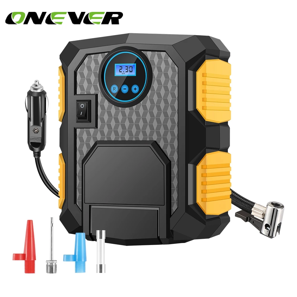 Onever 150PSI Air Compressor Car Tire Inflator Built-in LED Light Portable Inflatable Pump for Car Motorcycles Bicycles DC 12V
Onever 150PSI Air Compressor Car Tire Inflator Built-in LED Light Portable Inflatable Pump for Car Motorcycles Bicycles DC 12V