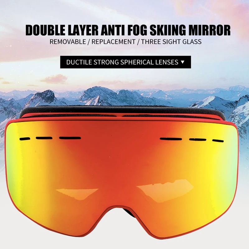 Occhiali da sci doppia lente UV400 anti-fog occhiali da sci sci snowboard maschili da sci maschere da sci maschera occhiali
Occhiali da sci doppia lente UV400 anti-fog occhiali da sci sci snowboard maschili da sci maschere da sci maschera occhiali