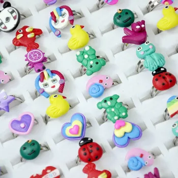 100Pcs Lovely Mixed Cute Soft glue Ring Hand made Plasticine Cartoon Girls Boys Children's Resin Jewelry Free Shipping LR4061
100Pcs Lovely Mixed Cute Soft glue Ring Hand made Plasticine Cartoon Girls Boys Children's Resin Jewelry Free Shipping LR4061
