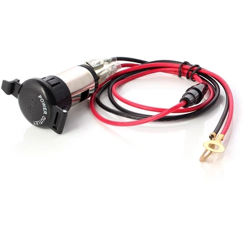 Universal 12V-24V 120W Waterproof Car Female Cigarette Lighter Power Socket Outlet Adapter Plug with Closing Cap,Wiring Connec
Universal 12V-24V 120W Waterproof Car Female Cigarette Lighter Power Socket Outlet Adapter Plug with Closing Cap,Wiring Connec