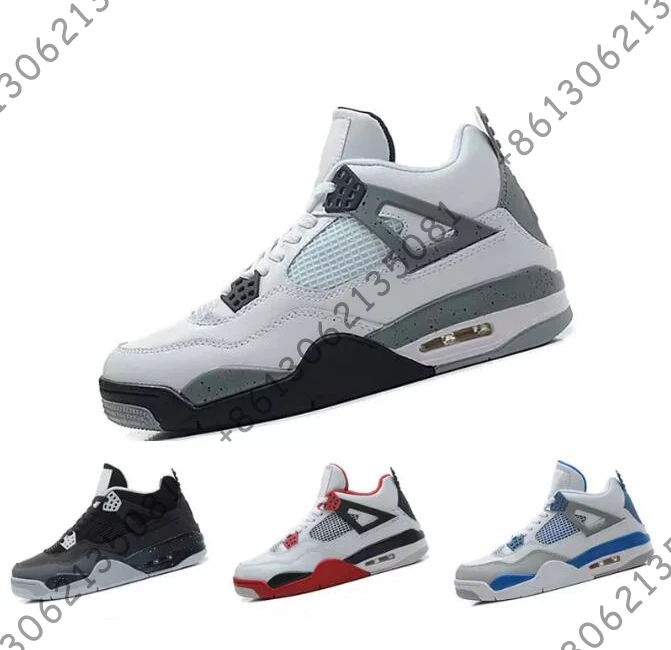 

4s men basketball shoes Black Cat bred White Cement Royalty Pure Money Fire Red oreo Motosports Fear Sneakers Trainers