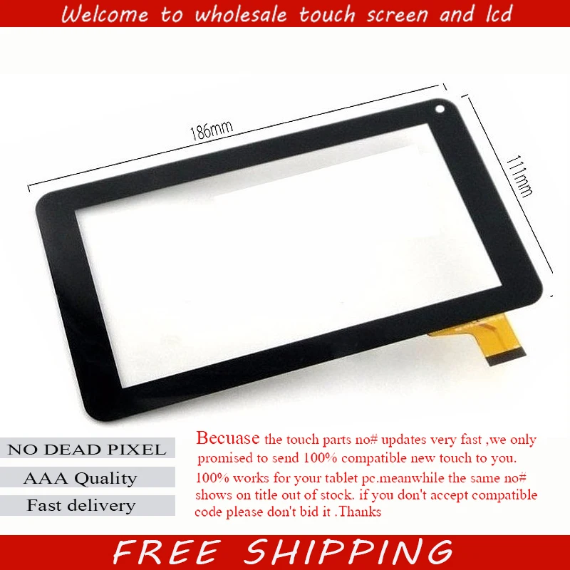 

New 7" DIGMA IDJ7N idj 7n tablet 86V touch panel touch digitizer glass SL--003 SL 003 GT70PW86V YL-CG015-FPC-A3 186X111mm