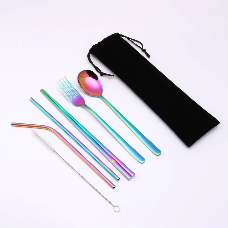Reusable Drinking Straw Eco-friendly Stainless Steel Metal Straw Portable Spoon Fork Chopsticks Set with Straw Bag Dropshipping
Reusable Drinking Straw Eco-friendly Stainless Steel Metal Straw Portable Spoon Fork Chopsticks Set with Straw Bag Dropshipping