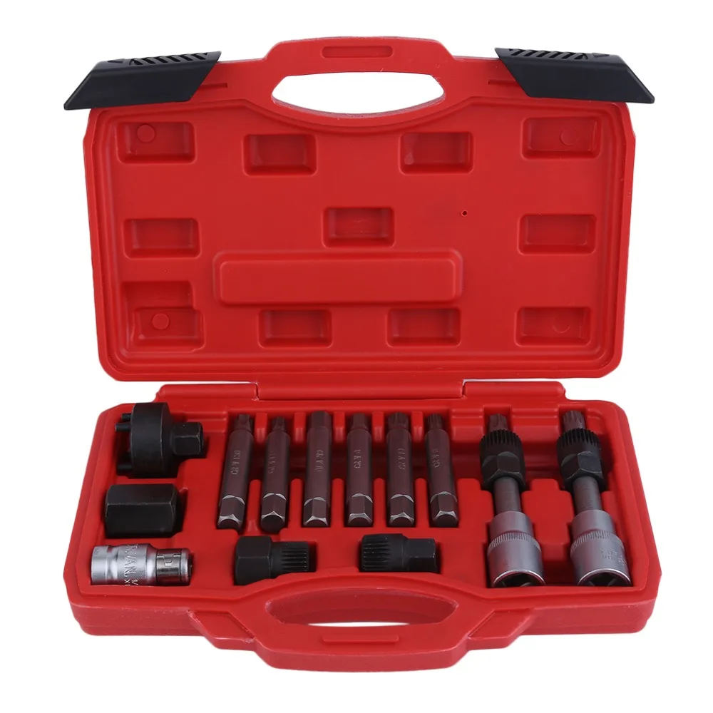 13Pcs/Set Automotive Cars Alternator Pulley Installation Puller Flywheel Removal Remove Tool Engine Auto Set
13Pcs/Set Automotive Cars Alternator Pulley Installation Puller Flywheel Removal Remove Tool Engine Auto Set