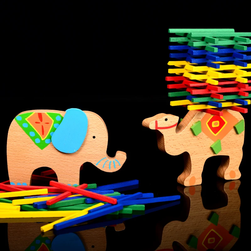 1PC Wooden jigsaw puzzle Toy Elephent/Camel Balance Jenga Parents-child Interactive puzzle Toy Kids Balance game Bar Table games
1PC Wooden jigsaw puzzle Toy Elephent/Camel Balance Jenga Parents-child Interactive puzzle Toy Kids Balance game Bar Table games