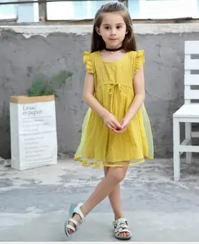 2019 new fashion girls dress Korean version of the wooden ear jacquard breathable waist mesh princess dress
2019 new fashion girls dress Korean version of the wooden ear jacquard breathable waist mesh princess dress