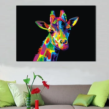 JQHYART Pop Canvas Art Painting The Colorful Giraffe Wall Pictures For Living Room Home Decor Posters And Prints
JQHYART Pop Canvas Art Painting The Colorful Giraffe Wall Pictures For Living Room Home Decor Posters And Prints