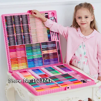 168/288pcs Art Set Painting Watercolor Drawing Tools Art Marker Brush Pen Supplies Kids For Gift Box Office Stationery
168/288pcs Art Set Painting Watercolor Drawing Tools Art Marker Brush Pen Supplies Kids For Gift Box Office Stationery