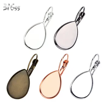 Gold Bronze Silver Color Metal Copper Leverback Blank Earrings Base Setting fit 13*18mm Cabochon DIY Jewelry Findings F5201
Gold Bronze Silver Color Metal Copper Leverback Blank Earrings Base Setting fit 13*18mm Cabochon DIY Jewelry Findings F5201