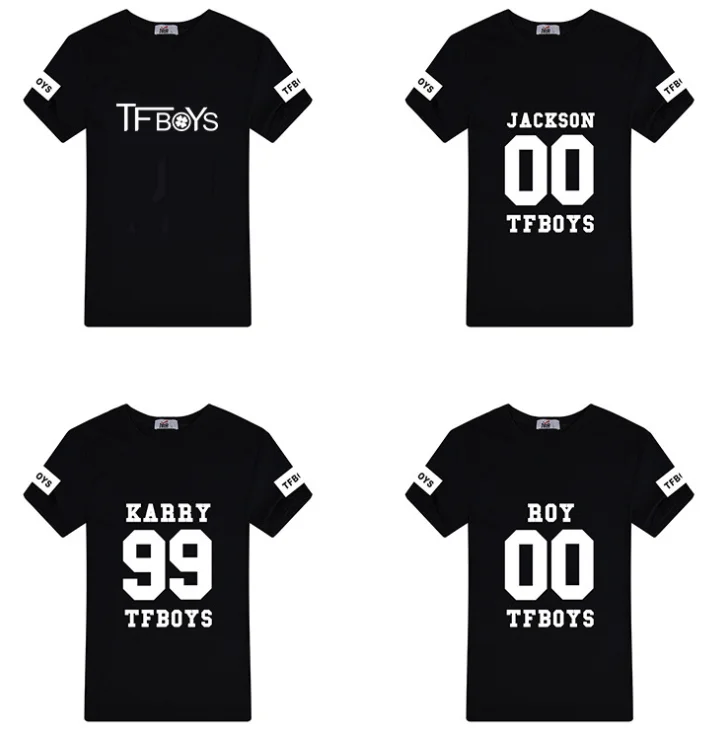 Fashion Tfboys Fake Two Piece Summer Logo T-shirt Short-sleeved Pullovers Hip Baseball Jacket Fashion Printed Round Collar Tee
Fashion Tfboys Fake Two Piece Summer Logo T-shirt Short-sleeved Pullovers Hip Baseball Jacket Fashion Printed Round Collar Tee
