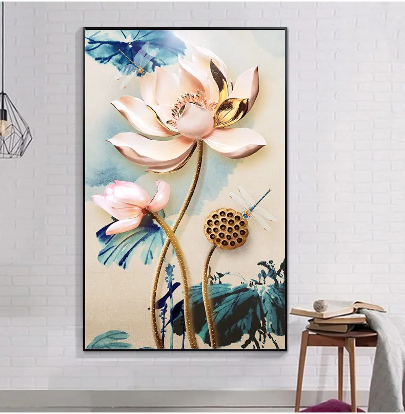 Cross Stitch Kits Vertical Version Lotus Flowers Crafts Needlework 14CT Unprinted Embroidered Handmade Art DMC Wall Home Decor
Cross Stitch Kits Vertical Version Lotus Flowers Crafts Needlework 14CT Unprinted Embroidered Handmade Art DMC Wall Home Decor