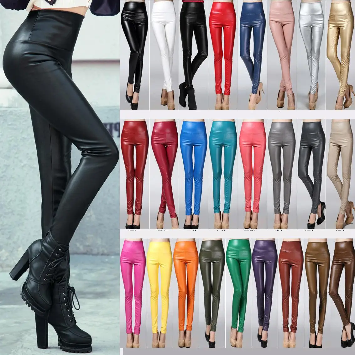 2019 Top Selling New Arrival Leather Leggings High Waist Woman Leggings High Quality 25 Colors Available Free Shipping
2019 Top Selling New Arrival Leather Leggings High Waist Woman Leggings High Quality 25 Colors Available Free Shipping