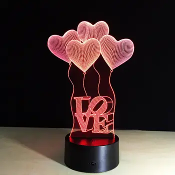 1pcs Acrylic plate 3D illusion visual night light 7 colors change LED desk lamp bedroom home decor
1pcs Acrylic plate 3D illusion visual night light 7 colors change LED desk lamp bedroom home decor