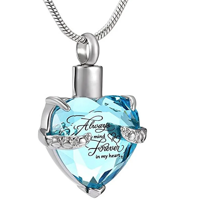 KLH9790 Fahion Cremation Urn Necklace for Ash Jewelry Always in My Mind Forever in My Heart Memorial Pendant+Free Fill Kits
KLH9790 Fahion Cremation Urn Necklace for Ash Jewelry Always in My Mind Forever in My Heart Memorial Pendant+Free Fill Kits