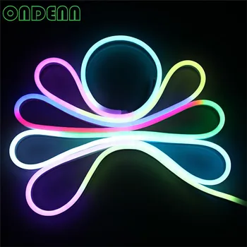 10M LED neon flex tube DC 12V DC24V WS2811 led pixel light, digital RGB full color; 60leds/m DC12V 24V input, Waterproof IP68
10M LED neon flex tube DC 12V DC24V WS2811 led pixel light, digital RGB full color; 60leds/m DC12V 24V input, Waterproof IP68