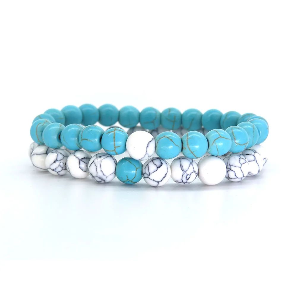 Summer Style Natural Stone Beaded Bracelet Set Pack For Men Women Jewelry Fashion 2 Colors Couple Distance Bracelets Hot Sale
Summer Style Natural Stone Beaded Bracelet Set Pack For Men Women Jewelry Fashion 2 Colors Couple Distance Bracelets Hot Sale