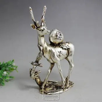 Antique collection antique bronze carving crafts paktong old Sika Deer back Peach-Shaped Mantou fukurokuju ornaments
Antique collection antique bronze carving crafts paktong old Sika Deer back Peach-Shaped Mantou fukurokuju ornaments