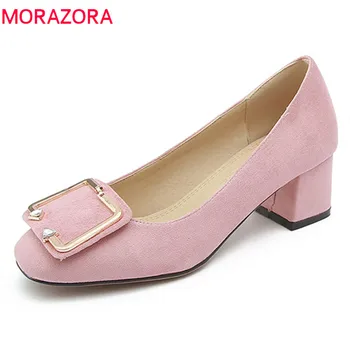 MORAZORA 2020 new women pumps spring summer top quality flock simple shallow casual shoes square toe high heel shoes woman
MORAZORA 2020 new women pumps spring summer top quality flock simple shallow casual shoes square toe high heel shoes woman