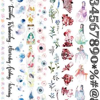 9Designs NEW!! Week/Girls/Flower/Perfume/Rose Pattern Japanese Washi Decorative Adhesive DIY Masking Paper Tape Sticker Label
9Designs NEW!! Week/Girls/Flower/Perfume/Rose Pattern Japanese Washi Decorative Adhesive DIY Masking Paper Tape Sticker Label