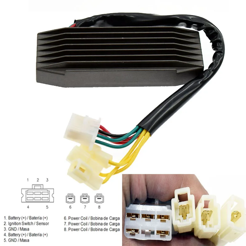 For Suzuki VS600 Intruder 600 1995 1996 1997 VS700 INTRUDER 700 1985 1986 1987 Motorcycle Voltage Regulator Rectifier 12V
For Suzuki VS600 Intruder 600 1995 1996 1997 VS700 INTRUDER 700 1985 1986 1987 Motorcycle Voltage Regulator Rectifier 12V