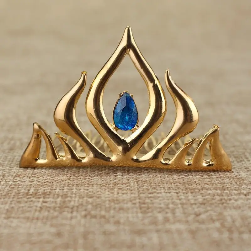 3D Animated Movie Elsa Gold Color Blue Crystal Crown Tiaras Hair Combs Christmas Gifts Top Grade Fashion Women Hair Jewelry
3D Animated Movie Elsa Gold Color Blue Crystal Crown Tiaras Hair Combs Christmas Gifts Top Grade Fashion Women Hair Jewelry