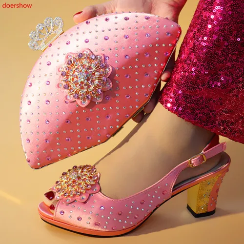 doershow italian pink shoes and bag set wholesale 2019 cheap wedding shoes and matching purse for women party !!HXX1-41
doershow italian pink shoes and bag set wholesale 2019 cheap wedding shoes and matching purse for women party !!HXX1-41