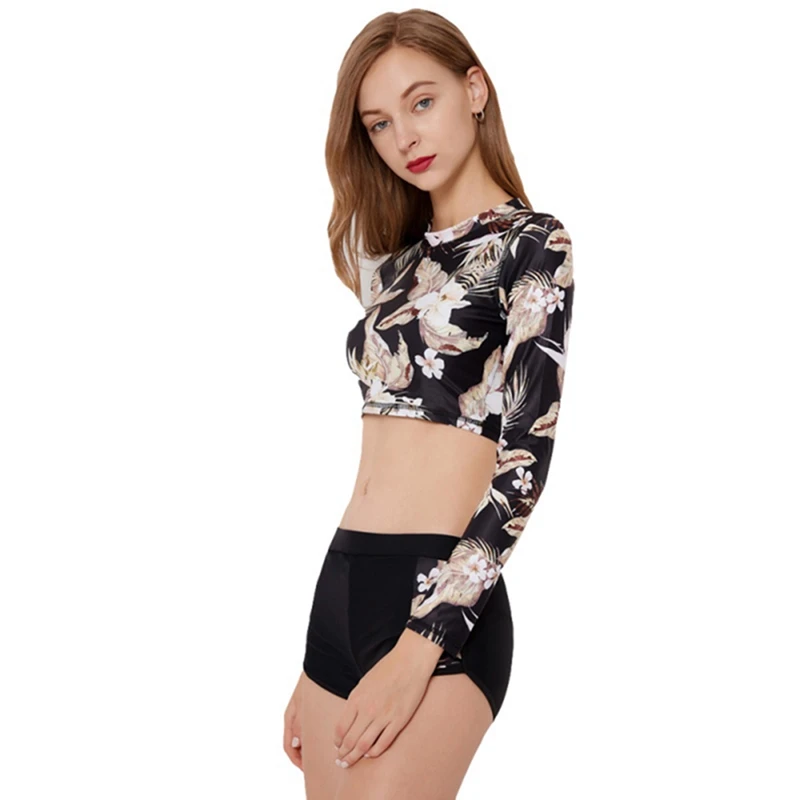 Long Sleeve / Short Sleeve Summer Beach Bikini Women Sunscreen Print Swimwear Rashguard Female Long Sleeve Surfing Swimming Suit
Long Sleeve / Short Sleeve Summer Beach Bikini Women Sunscreen Print Swimwear Rashguard Female Long Sleeve Surfing Swimming Suit