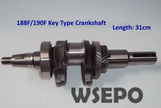 Chongqing Quality! Straight Key Type Crankshaft fits 188F/190F/GX390/GX420 Gasoline Engines Applied for water pump/Road Cutter
Chongqing Quality! Straight Key Type Crankshaft fits 188F/190F/GX390/GX420 Gasoline Engines Applied for water pump/Road Cutter