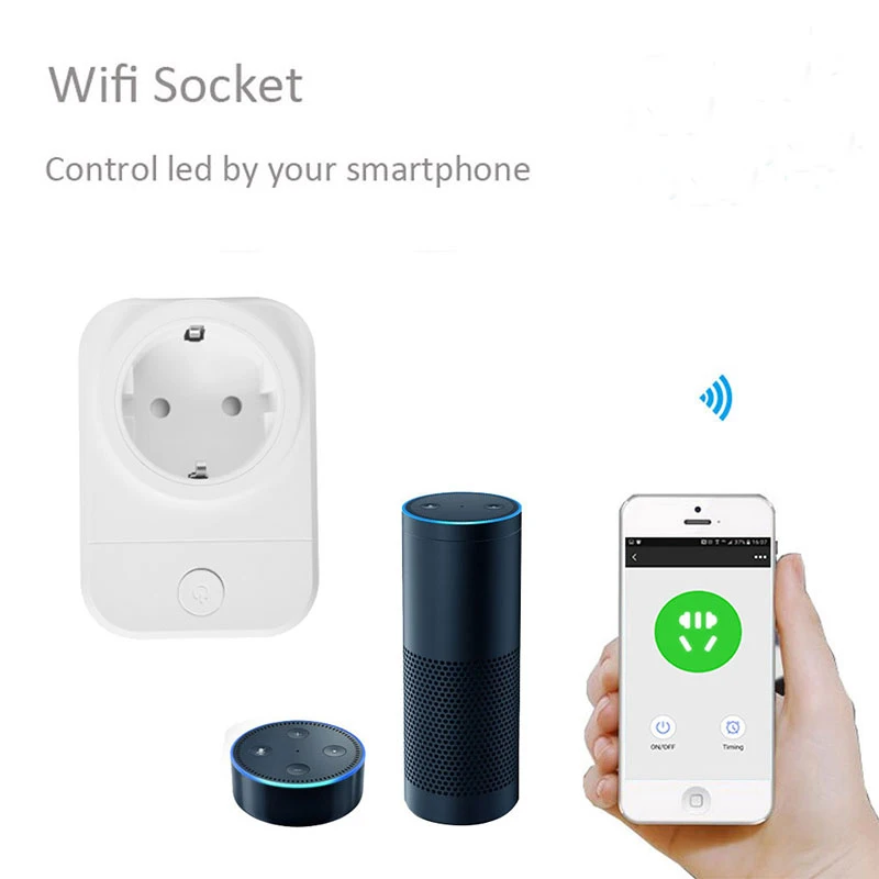 New Wifi Smart Socket EU/UK/FR Power Plug Mobile APP Remote Control Smart Plug USB Output Works with Amazon Alexa Google Home
New Wifi Smart Socket EU/UK/FR Power Plug Mobile APP Remote Control Smart Plug USB Output Works with Amazon Alexa Google Home