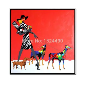 Handpainted Oil Painting On Canvas Red Modern Abstract Art Painting And Fashion Girl And Pet Dog Home Deco Wall Art Picture
Handpainted Oil Painting On Canvas Red Modern Abstract Art Painting And Fashion Girl And Pet Dog Home Deco Wall Art Picture