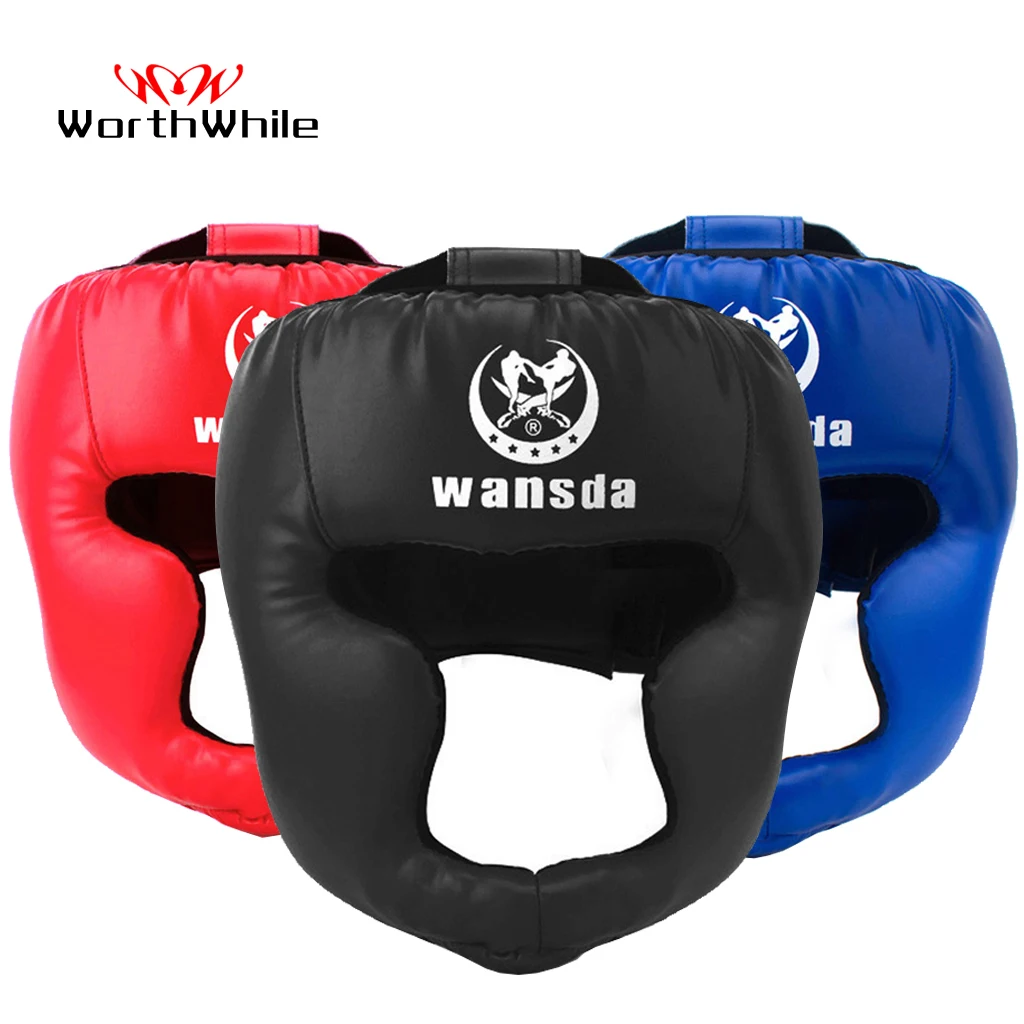 WorthWhile Kick Boxing Helmet Men Women PU Karate Muay Thai Guantes De Boxeo Free Fight MMA Sanda Training Adults Kids Equipment
WorthWhile Kick Boxing Helmet Men Women PU Karate Muay Thai Guantes De Boxeo Free Fight MMA Sanda Training Adults Kids Equipment