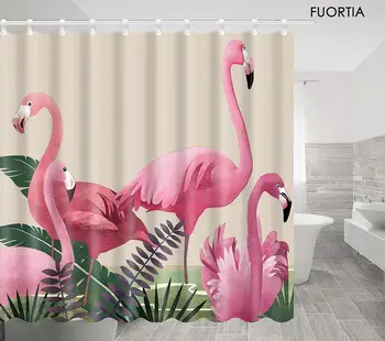 Polyester Waterproof and mildewprooft with Shower Room Watercolor Animal Pink Flamingo
Polyester Waterproof and mildewprooft with Shower Room Watercolor Animal Pink Flamingo